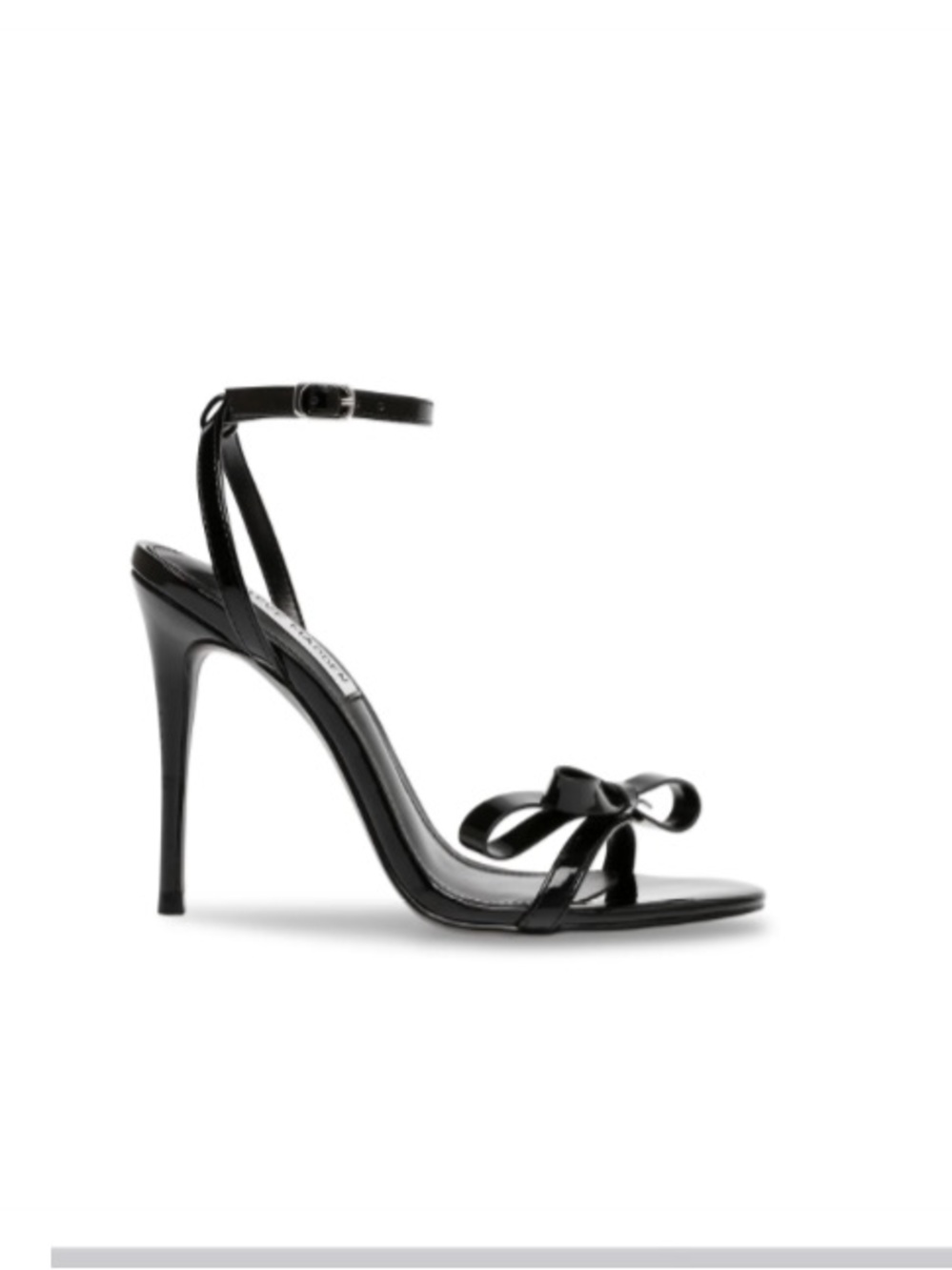 Steve Madden Bradshaw Black High Heel Sandals with Bow
